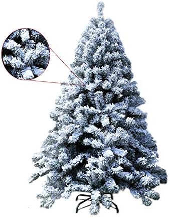 13,1ft umjetno stablo za snijeg / jato, neoblikovani borov borovi dekor s metalnim postoljem, premium PVC Xmas punog stabla za unutarnju vanjsku zelenu 13,1ft