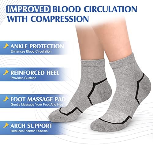 Yeug bakarna čarapa za kompresiju za muškarce i žene cirkulaciju - Podrška za atletsku vožnju medicinskim