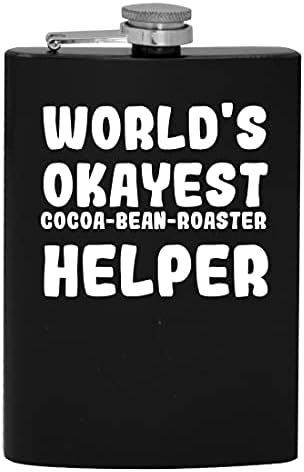 Svjetski Okayest Cocoa-Bean-Roaster Helper - 8oz Hip tikvica za piće alkohola