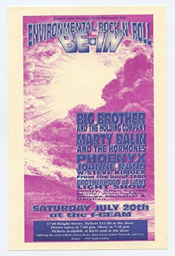 BE-in Big Brother and Holding Company 1991 Jul 20 Handbill