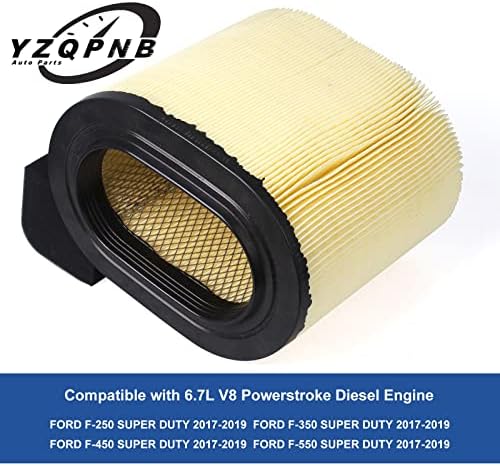 Montaža elemenata filtra za vazduh Kompatibilan je sa 2017 2018 2019 Ford F550 F350 F450 F550 Super Duty 6.7L V8 Powerstroke dizel motor zamijeni HC3Z-9601-A FA1927 PA8219
