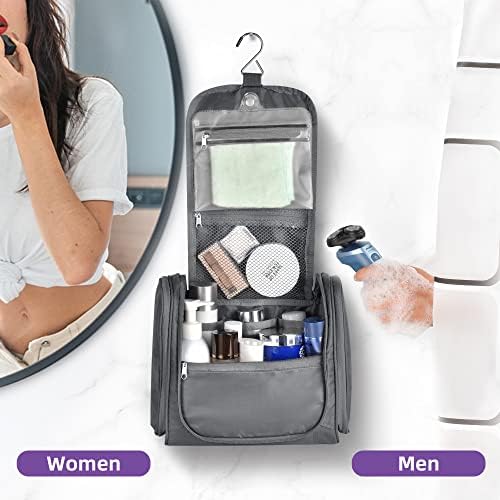 JOMOLA viseća toaletna torba za muškarce & žene, velika vodootporna putna torba za šminkanje, kompaktna putna