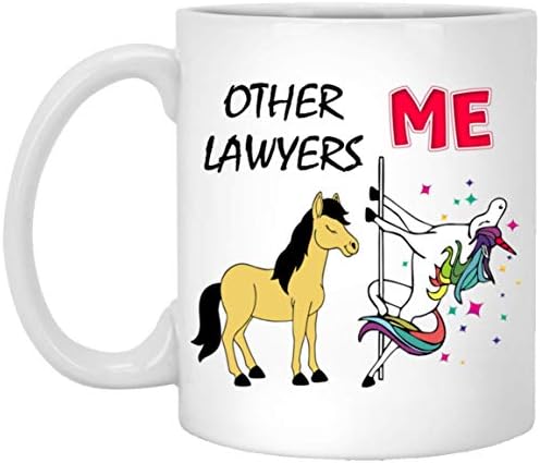 Ostali advokati me Unicorn Mug advokat pokloni za žene 11oz