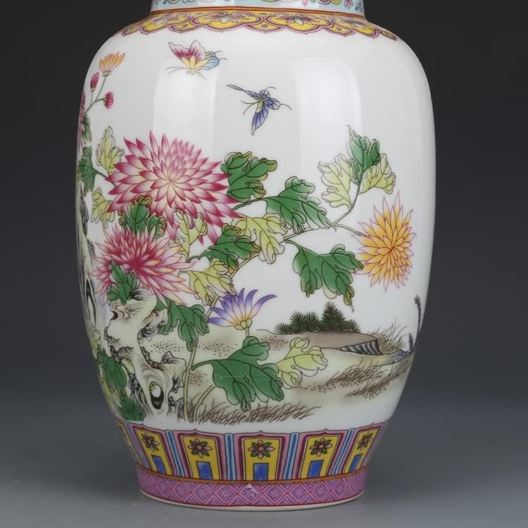 SDGH Enamel Chrysanthemum Potkriveni čaj JAR Antikni kolekcija Antikni Jingdezhen Porcelanski ukrasi
