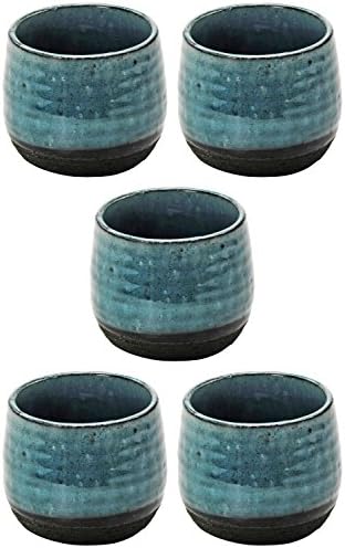Mino Ware 413-16-41e šljiva čaša za vino, Set od 5 komada, plava u prahu