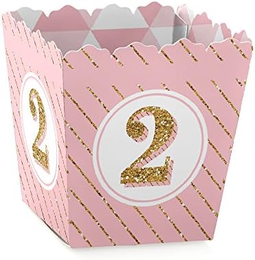 Dva mnogo zabavna - Djevojka - Party Mini favorit - 2. rođendanska zabava liječite bombonske kutije -