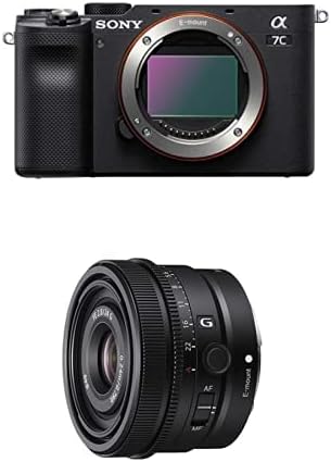Sony Alpha 7c kamera bez ogledala punog formata-crna sa Sony FE 24mm F2.8 G Ultra-kompaktnim g objektivom punog