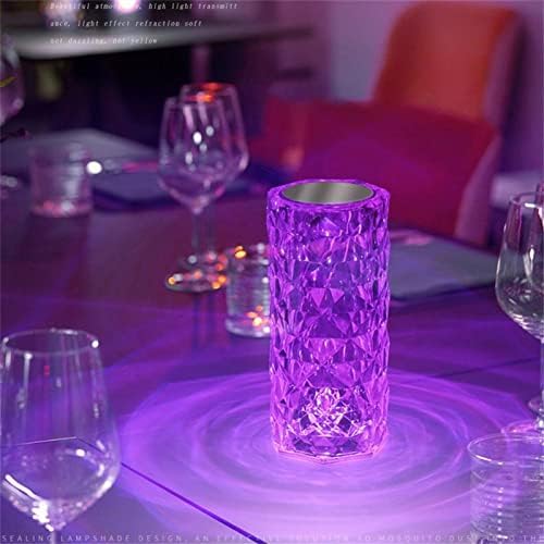 Exongy Nordic Crystal Stolna lampica LED baterija LED lampica za prikrivena lampica Zlatne stolne lampe