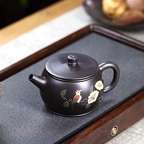 TAPOT 230ml Purple Clots Clots i ptice uzorak uzorak čajnik čajnik Zisha Tea teapots