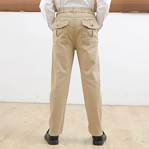 YaYabroe Chino Pantalone Za Dečake Casual Elastični Struk Elegantne Uniformne Pantalone Veličine