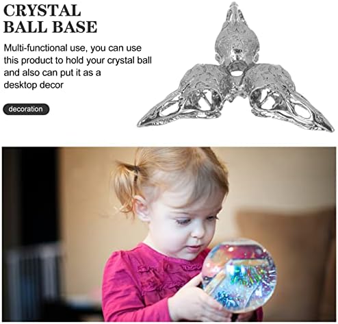 Homoyoyo Crystal držač stola za radnu površinu Desktop postolje Kristalno postolje Bird lubanje Dizajn Metalna kristalna kristalna kristalna radna površina Podložni stol za stol