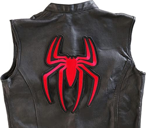 Crvena paukovna zakrpa, velike stražnje zakrpe za jakne i prsluke