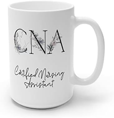 Pauldesigngifts certificirana šolja za medicinske sestre-CNA pokloni - šolja za kafu sa monogramom slova abecede-poklon