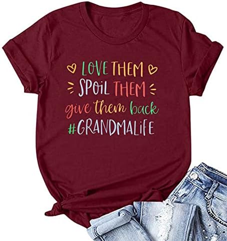 Bake košulja Žene vole da ih pokvari daju im baka košulju bake Life Life Grafic Grafic Tees Casual