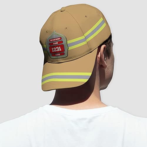 Vatrogasac bejzbol hat 3D ispisani vatrogasni bog rang tad Cap Custom Text Poklon za tatu suprug sin dečko višeboja