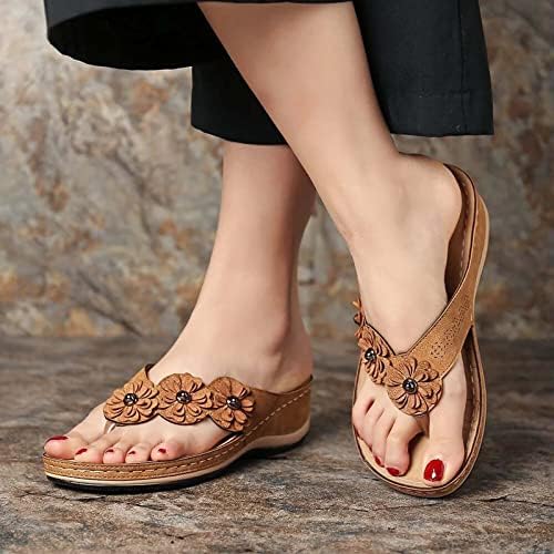 Sandale za žene modne Vintage sandale na platformi ženske lučne potpore ortopedske japanke ljetne sandale cipele