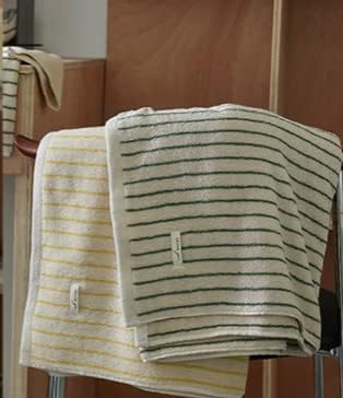 Komoto prugasti ručnik za ruke pamuk set za pranje od dva za kupatilo 13,4 x 13,4 inča