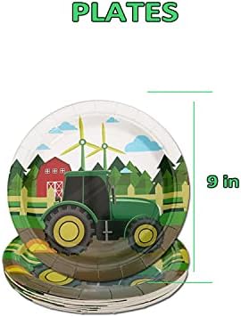 Ploče za traktorske potrepštine šolje salvete i pokrivač stola za dekoracije za traktorske zabave na farmi