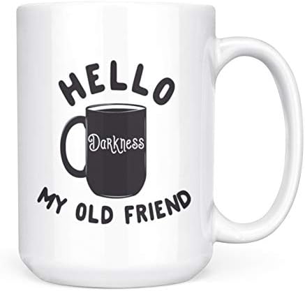 Zdravo tama moj stari prijatelj smiješna šolja - 15oz Deluxe dvostrana šolja za čaj od kafe