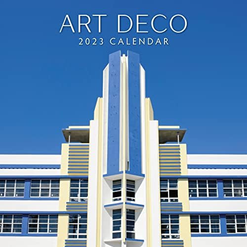 2023 Art Deco mjesečni zidni kalendar od strane Crvenog robin kalendara 12 x 12