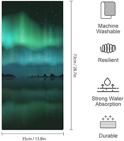Sjeverne svjetla Aurora Borealis ručnici za ručnike za mikrofiber Super upijajući ručnik brzo suho