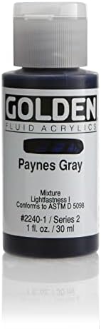 Zlatna tekućina akrilna boja 1 unce-paynes siva