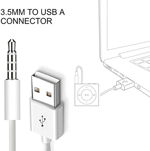 Za kabl za premještanje, 3,5 mm muški priključak za USB punjač za sinkronizaciju podataka prijenos podataka 10,5cm