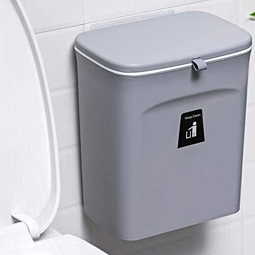 WXXGY kanta za smeće kanta za smeće spavaća soba kanta za smeće korpa za smeće za kućnu kancelariju kuhinjsko kupatilo kanta za smeće / siva/29, 5X23, 7X13Cm