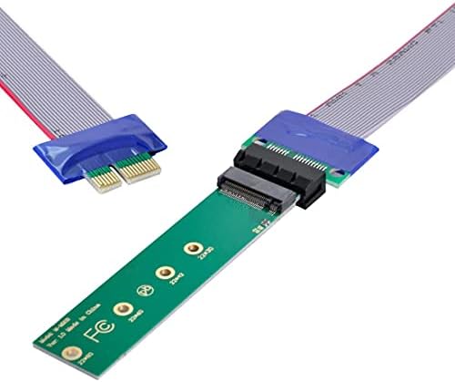 Chenyang CY NVME AHCI NGFF M-Key SSD za PCI-E 3.0 1X X1 vertikalni adapter sa PCI-E x1 muškim za ženski produžni kabel