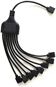 4 pinovi crni rgb LED razdjelnik kabl LED traka konektor 8-Smjerni razdjelnik Y razdjelnik za jednu