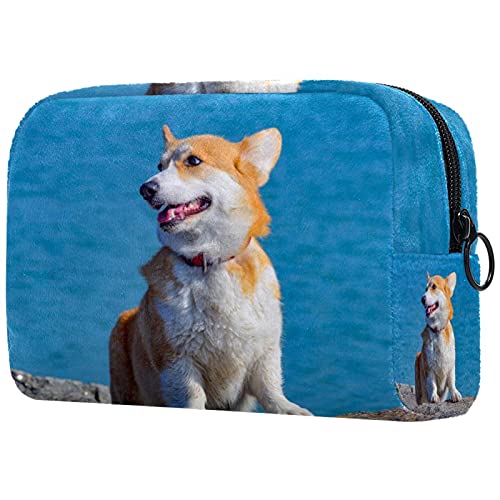 Toaletna torba Kozmetička putokaza za pranje šminke za pranje torbica sa patentnim zatvaračem Corgi Dog kućni ljubimac Životinjski slatko more za putne dodatke