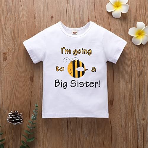 Majica za dječje djevojke Bellbell Toddler Promovirana na Big Sestro 2023 Najava majica kratkih rukava Top