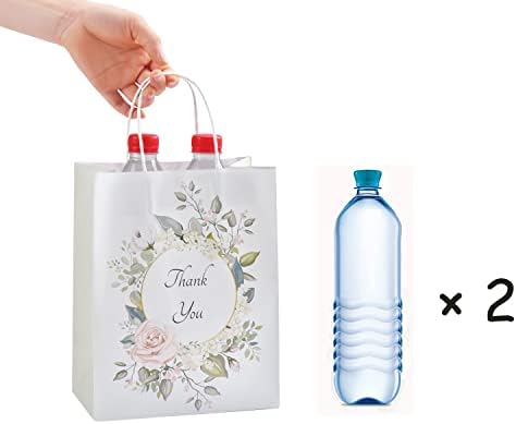 24 komada torbe za dobrodošlicu bijele vjenčane poklon torbe, cvjetni dizajn Hvala poklon torbe,