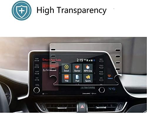Zfm kaljeno staklo Zaštita ekrana kompatibilna sa Toyotom C-HR 2019-2022,tvrdoća od 9 H,Visoka definicija, zaštita Toyotinog 8 ekrana osjetljivog na dodir u centru automobila