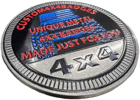 Mi smo ljudi-čvrsti metalni Nerđajući čelik 4x4 značka dizajnirana za bilo koje vozilo 4x4-proizvedeno u SAD od