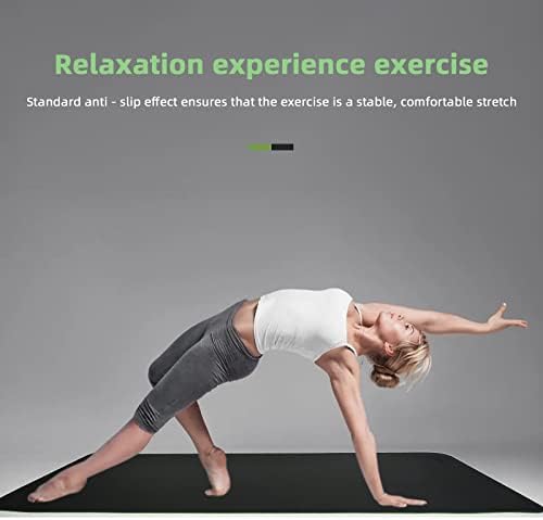 Nelonis Eco-friendly yoga Mat Non-slip TPE fitnes Mat 1/3 inča debljine žene i muškarci Yoga Mat