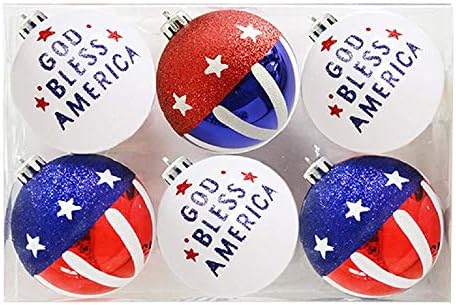Dan nezavisnosti ukras za viseću loptu-4. jula Patriotska dekoracija viseće lopte ukras američke zastave za