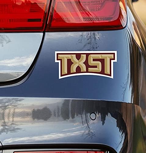 Texas State naljepnice i naljepnice Bobcats Car Decal TXST lukovini logotip otporan na teške uvjete za automobile, odbojnike, prozore, prijenosna računala, boce ili hladnjake