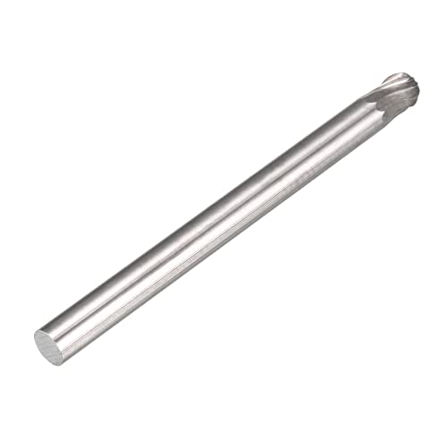 Uxcell Tungsten Carbide Rotary Files 1/8 drška, Jednostruka Lopta oblika i tip Rotary Burrs alat 3mm prečnika,