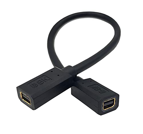 Qaoquda 8K Mini DisplayPort kabel, 1ft Mini DP ženka do ženskog spojnog kabela za mini DP PC / laptop ili Thunderbolt 2 MAC PC