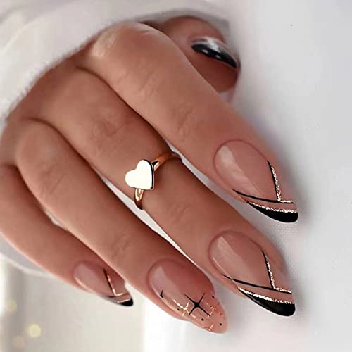n / A 24kom bademovi umjetni nokti dugi Stiletto lažni nokti s plamenom dizajn nosiva presa na noktima puni