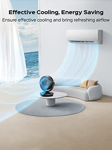 Ventilator za zicooler za spavaću sobu, 24db nizak ventilator zraka, ventilator za cirkulator zraka, 70 ° oscilirajući