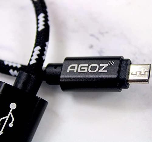 Ago Micro USB kabel Brzi punjač za sinkronizacija podataka za sinkronizuju za Garmin pristup G30, G8, G80, R10, Z80, Z82, varia RTL510, RTL511, RVR315, CASH CAM TANDEM 45, 46, 55, 56, 65W, 66W, Mini