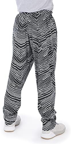 Zubaz muški NFL Zebra Outline Print udobne pantalone