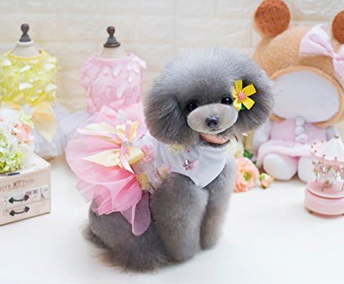 Mali psi Puppy Widel Grid Odjeća Prekrasna haljina suknja za malene kabele za pse za kućne ljubimce za štenad XS majice