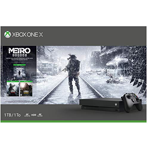 Microsoft Xbox One X Metro Saga Bundle: 1 TB Console + 3 Metro igre + bežični kontroler sa Xbox Live