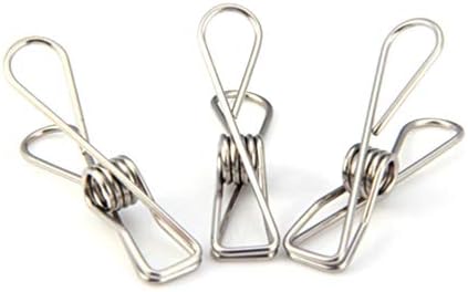 FAVOMOTO vanjski konop za odjeću 20kom metalne žice pomoćne kopče za odjeću klinovi za odjeću od nehrđajućeg čelika stezaljke čvrsta žica za veš kućna kuhinja Vanjska konop za odjeću vanjski