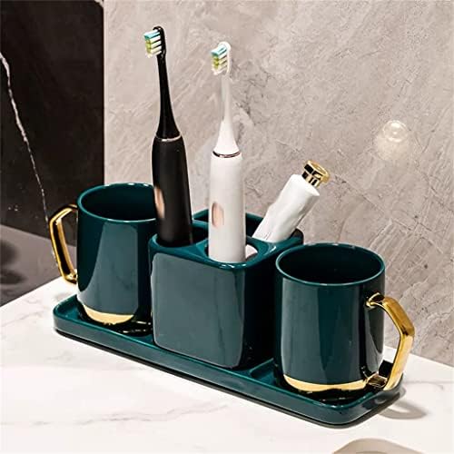 WYKDD Set čaša za četkanje keramička šolja za ispiranje usta šolja za četkanje kućna šolja za zube par set za pranje