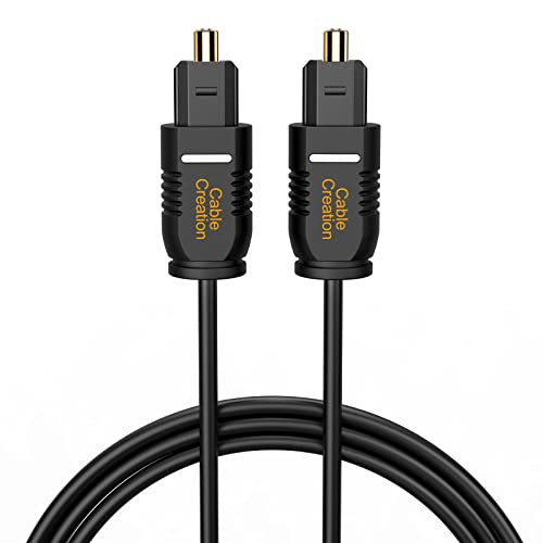 CableCreation optički digitalni Audio kabl 15FT, tanka optička vlakna Toslink pozlaćeni optički