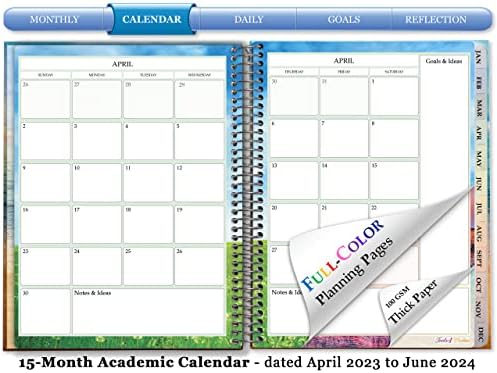 Alati4WISDOM Planer 2023-2024 Kalendar - april 2023.-24. Juni - tvrdi uvez - 15 meseci - A3J4 - Okean zalazak